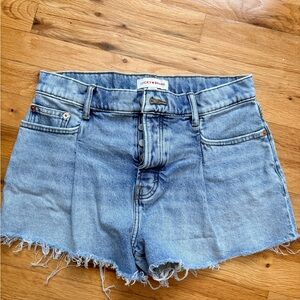 Lucky Brand Women's Light Blue Frayed Jean Shorts